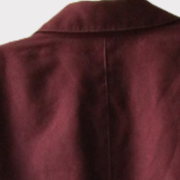 Cold Water Creek women's size L, Maroon Ultra Suede jacket, long sleeves, lined - Picture 16 of 16